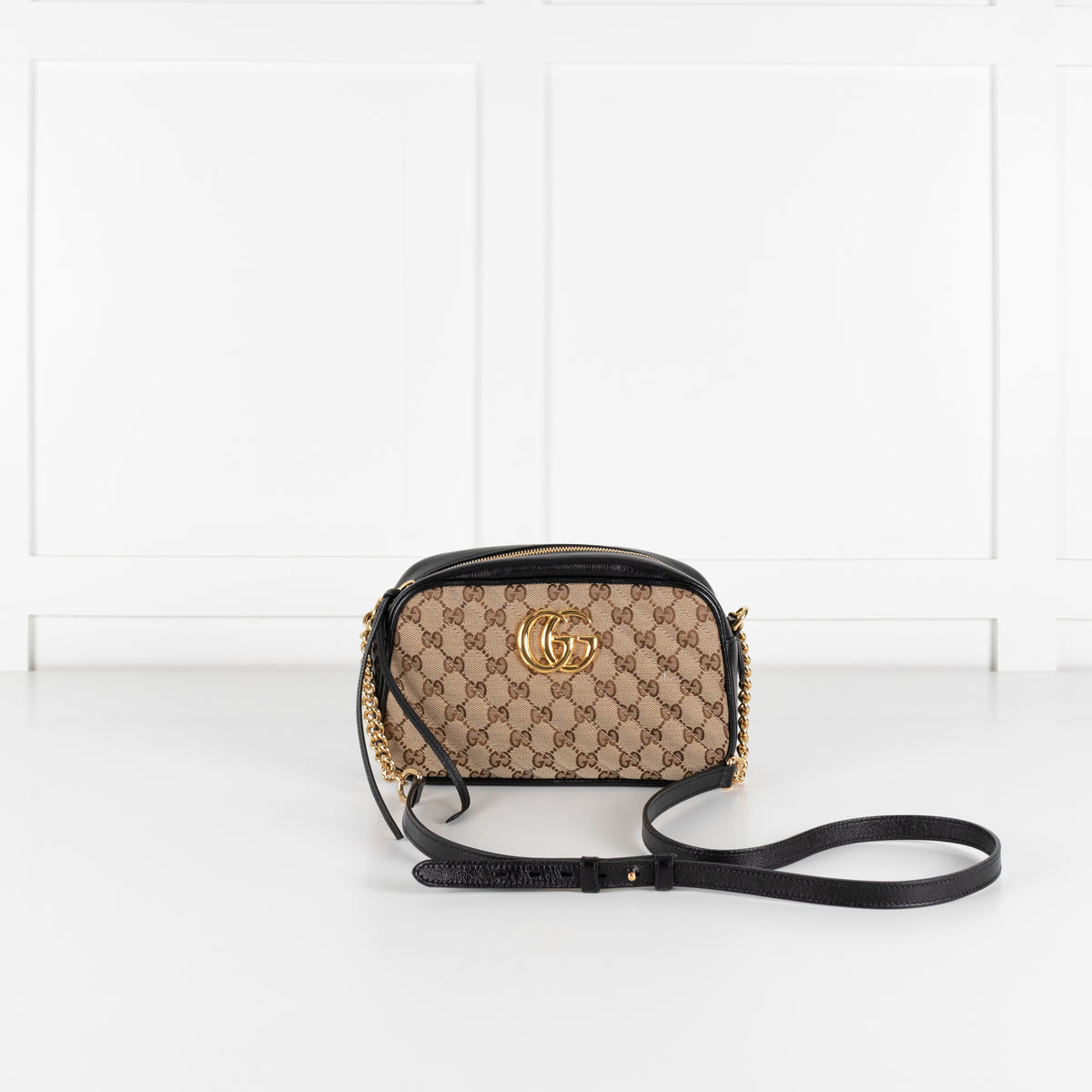 Gucci GG Marmont Matelasse Canvas And Leather Crossbody