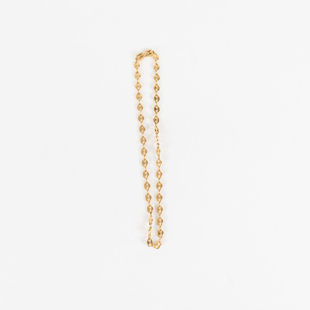 Givenchy Gold Tone Oval Chain Necklace