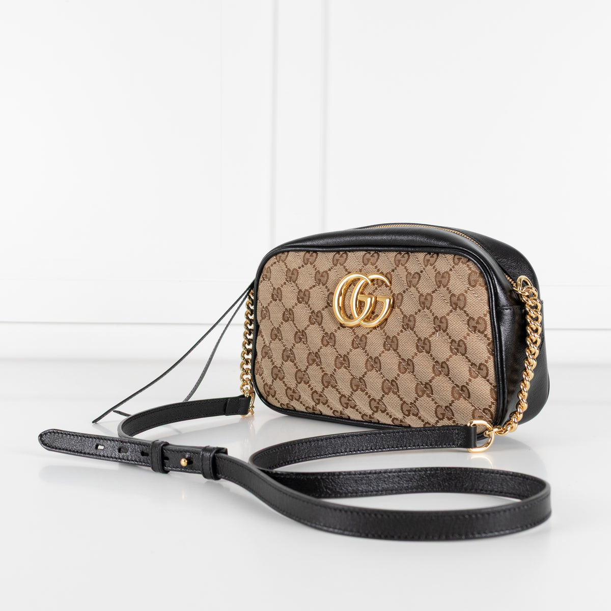 Gucci GG Marmont Matelasse Canvas And Leather Crossbody