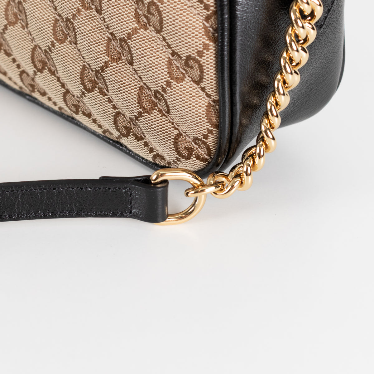 Gucci GG Marmont Matelasse Canvas And Leather Crossbody