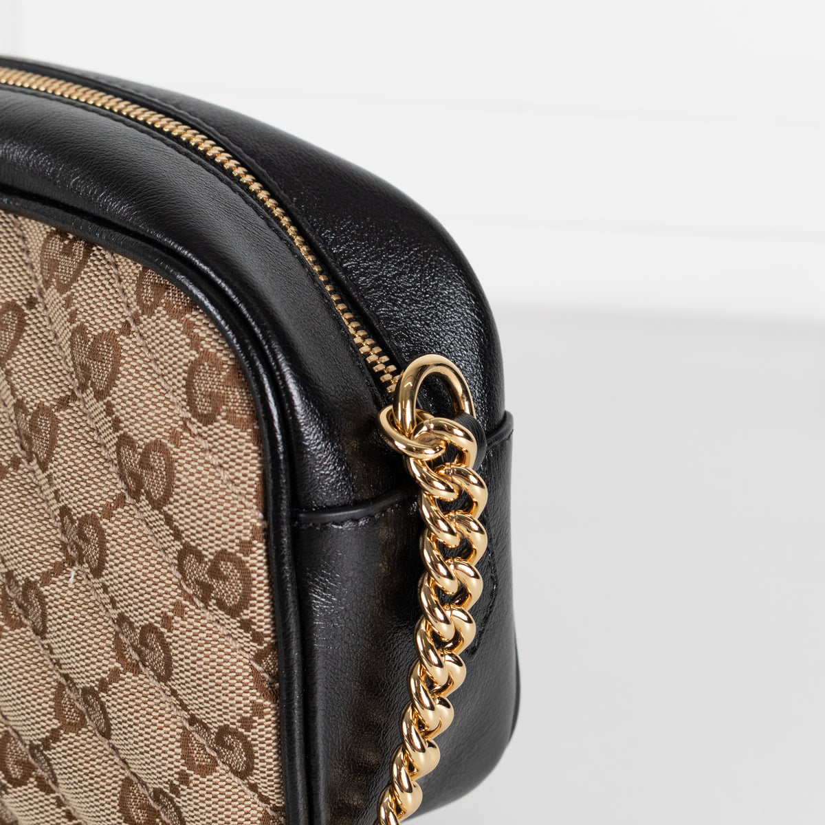 Gucci GG Marmont Matelasse Canvas And Leather Crossbody