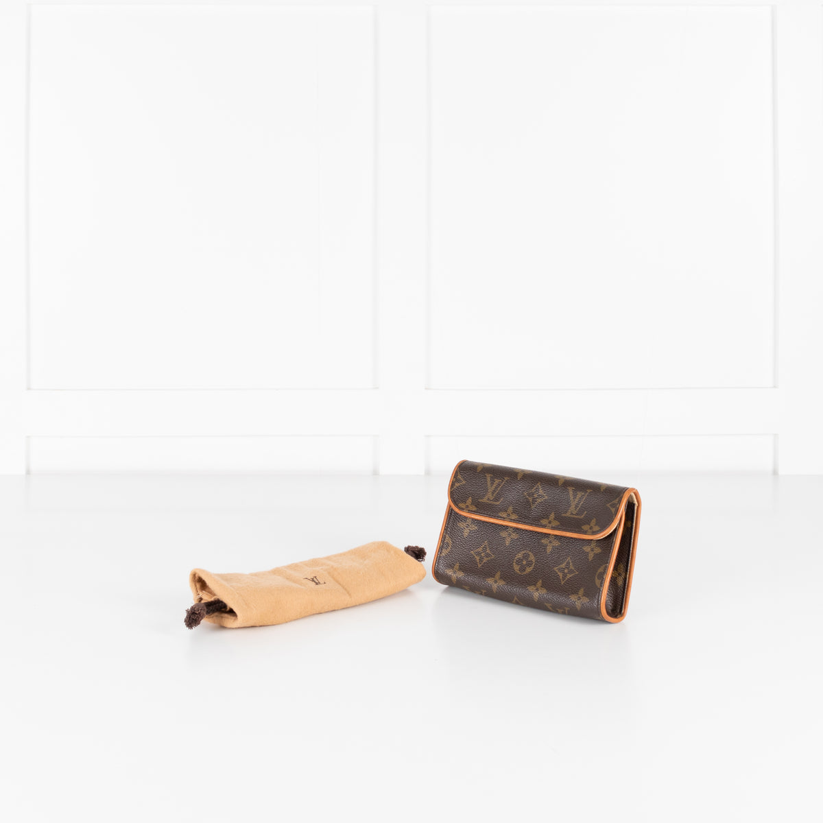 Louis Vuitton Brown Coated Canvas Florentine Belt Bag