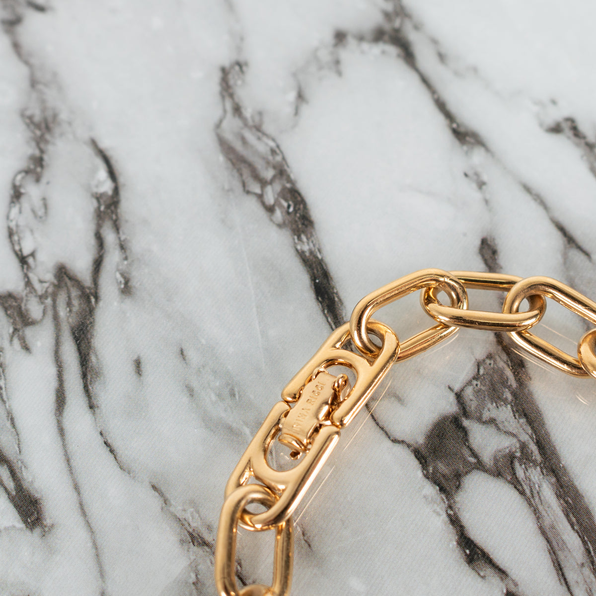 Nina Ricci Gold Tone Chain Link Bracelet