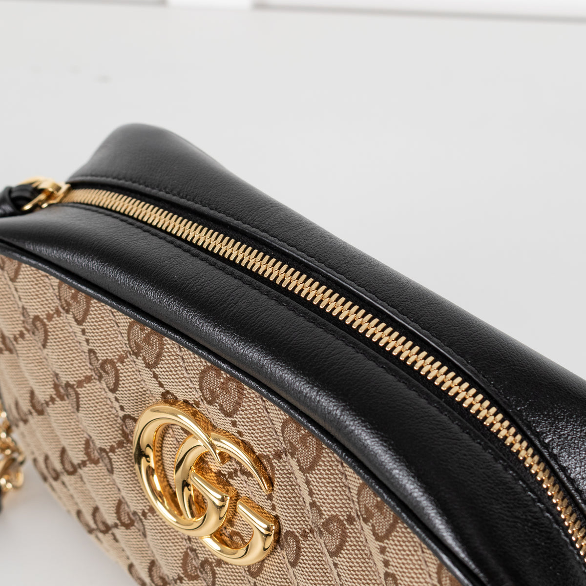 Gucci GG Marmont Matelasse Canvas And Leather Crossbody