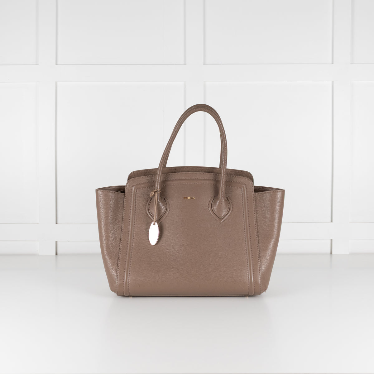 Furla Taupe Tote Bag