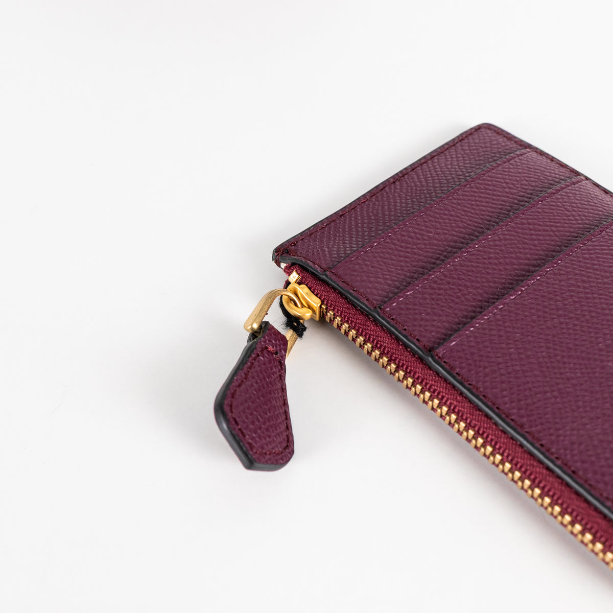 Lulu Guinness Burgundy Textured Crossbody Bag with Matching Card Pouch