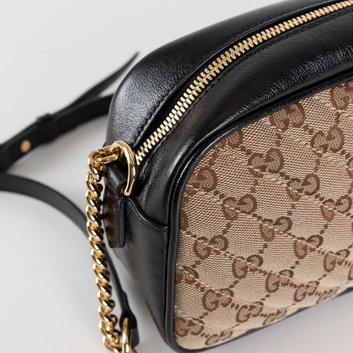 Gucci GG Marmont Matelasse Canvas And Leather Crossbody