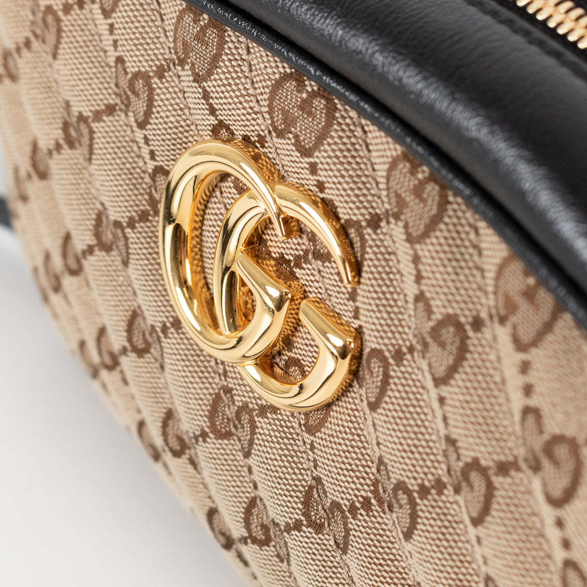Gucci GG Marmont Matelasse Canvas And Leather Crossbody