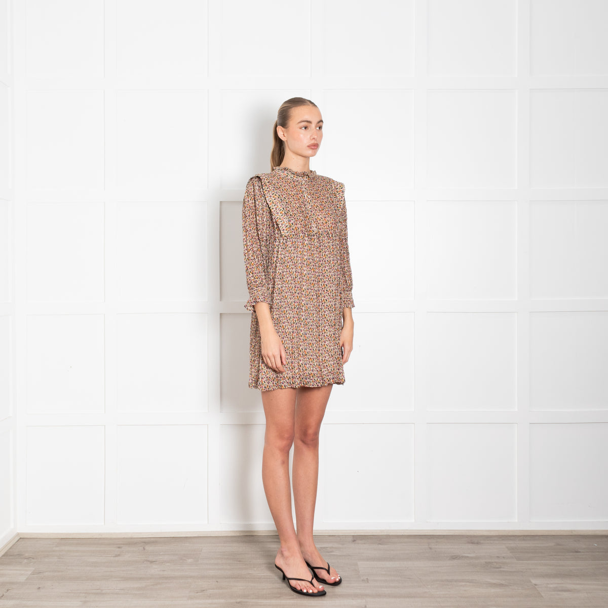 BA&SH Dean Print Multicolour Mini Dress