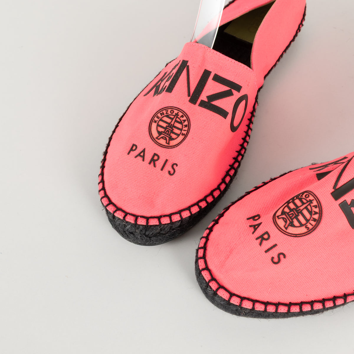 Kenzo Neon Pink Flat Espadrilles