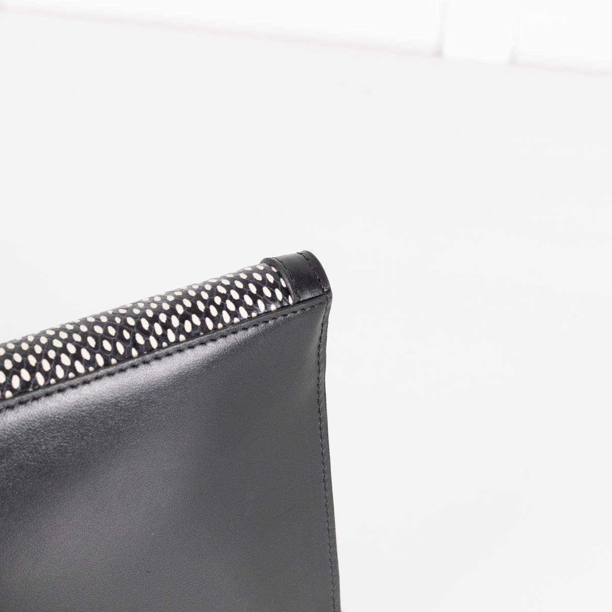 DeMellier Tokyo Embossed Black and White Clutch
