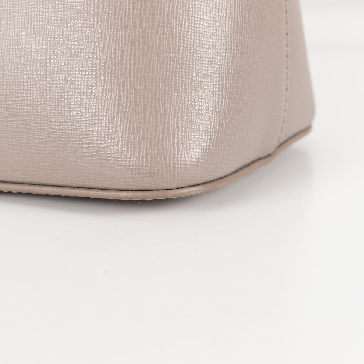 Furla Taupe Top Handle Bag With Detachable Strap