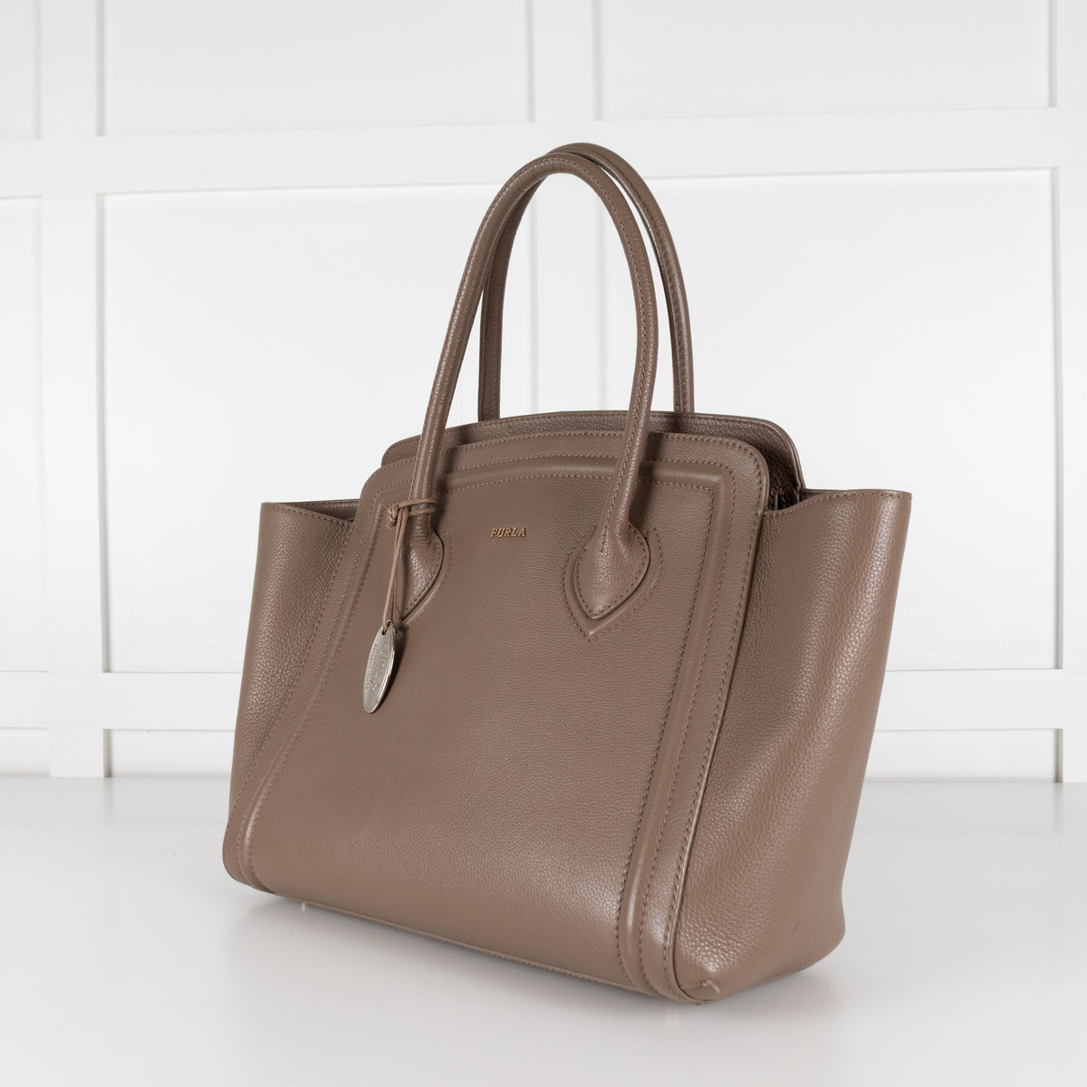 Furla Taupe Tote Bag