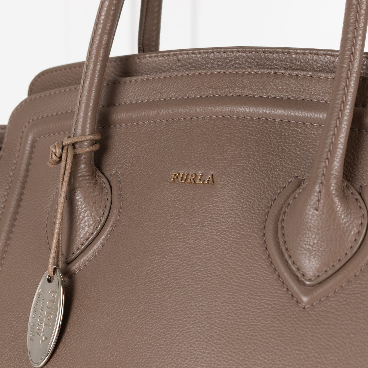 Furla Taupe Tote Bag