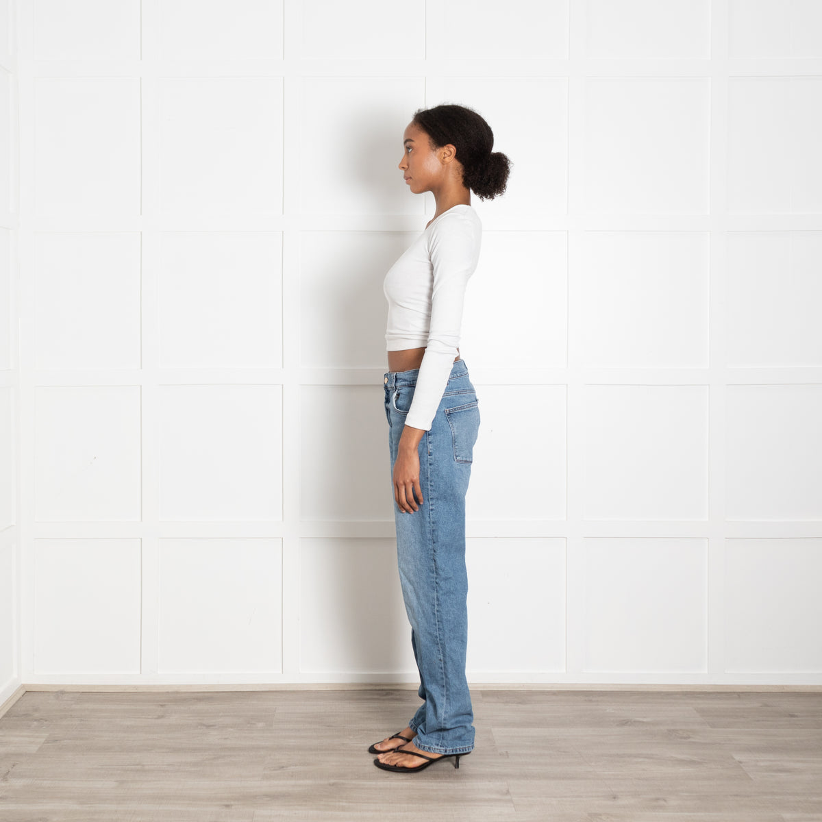 DL Blue Denim Patti Straight Jeans
