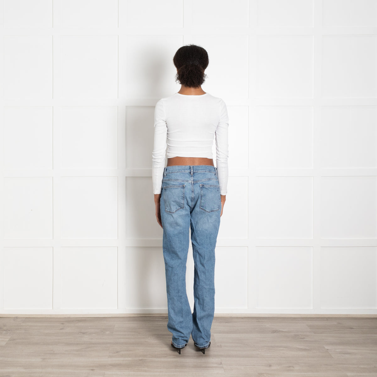 DL Blue Denim Patti Straight Jeans