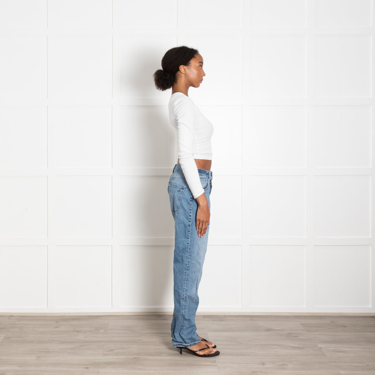 DL Blue Denim Patti Straight Jeans