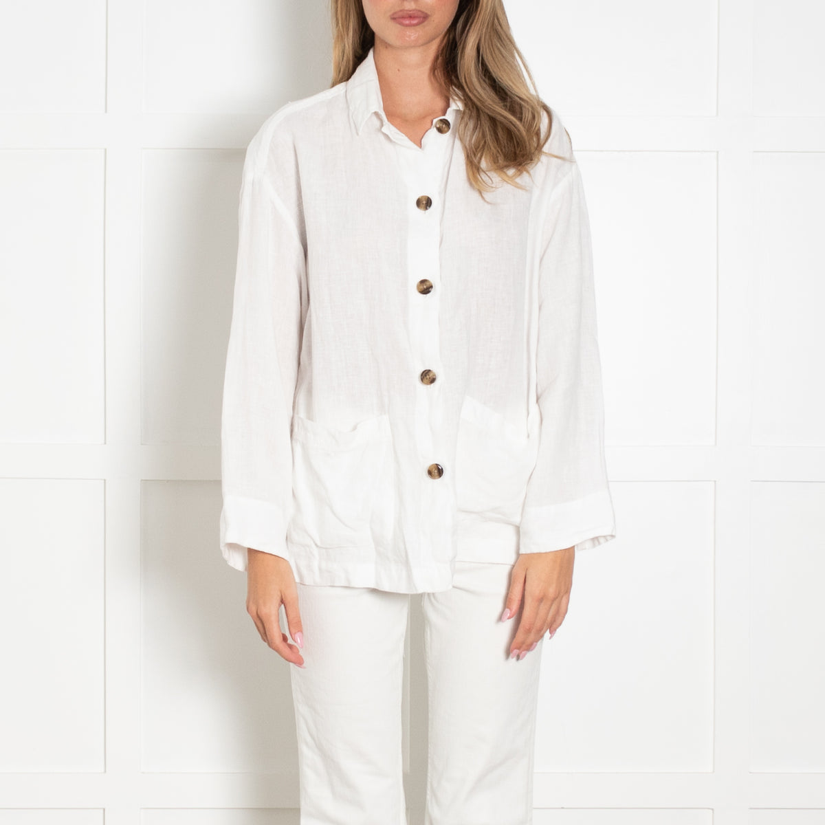 Max & Co White Linen Jacket
