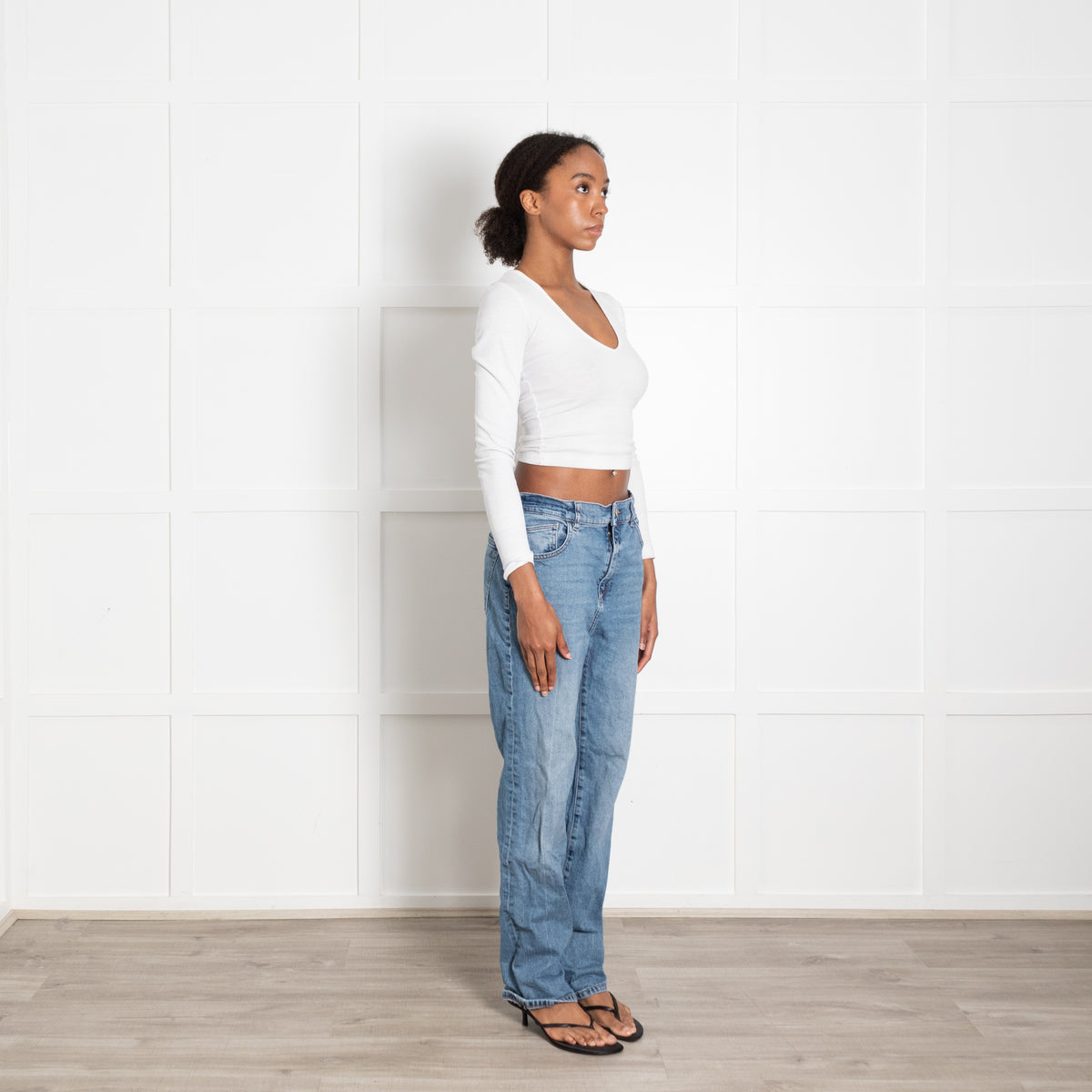 DL Blue Denim Patti Straight Jeans