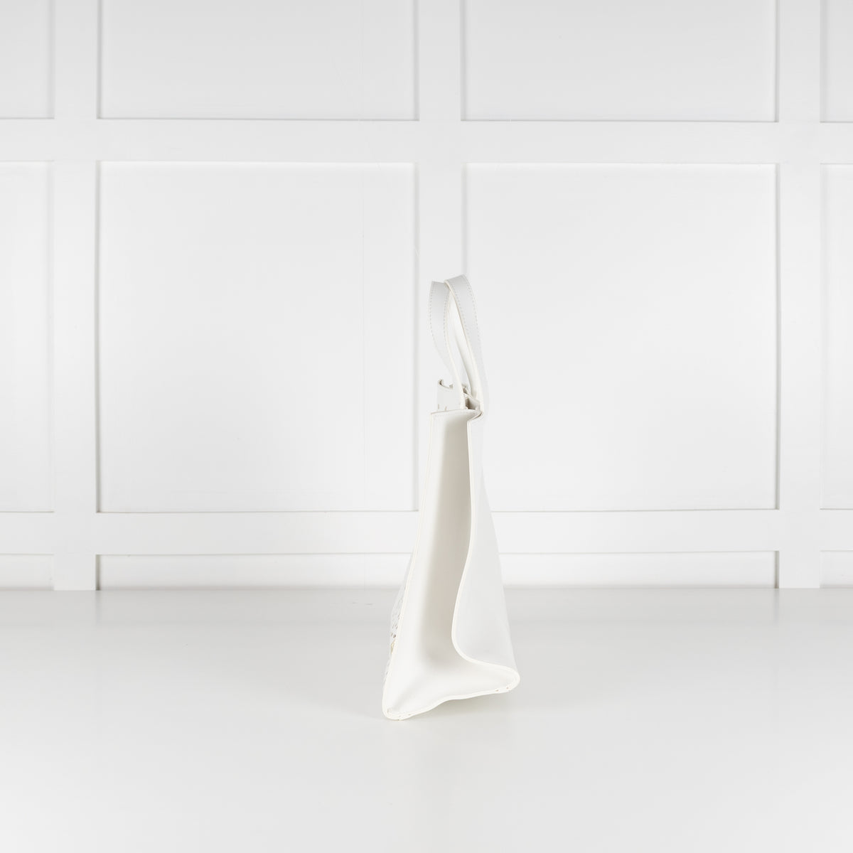 Harrods White Cut Out Tote Bag