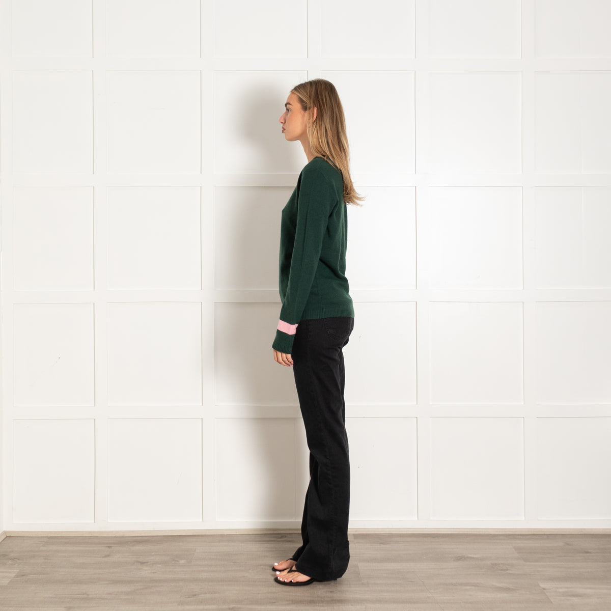 Bella Freud Bentley Green Lux Pony Club Cashmere Jumper