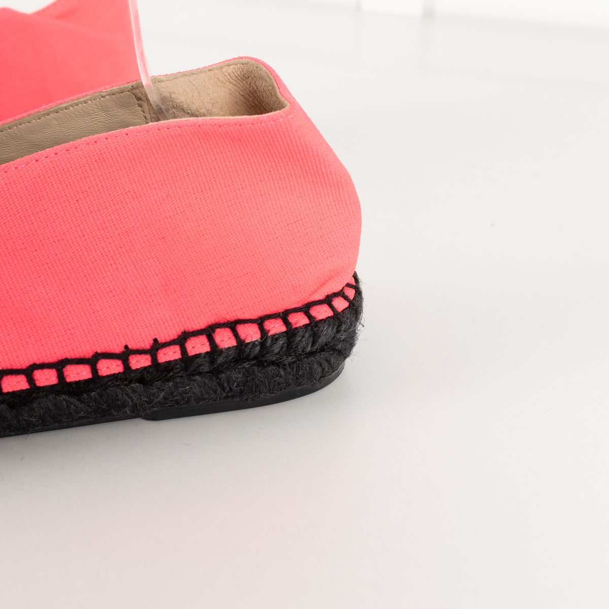 Kenzo Neon Pink Flat Espadrilles