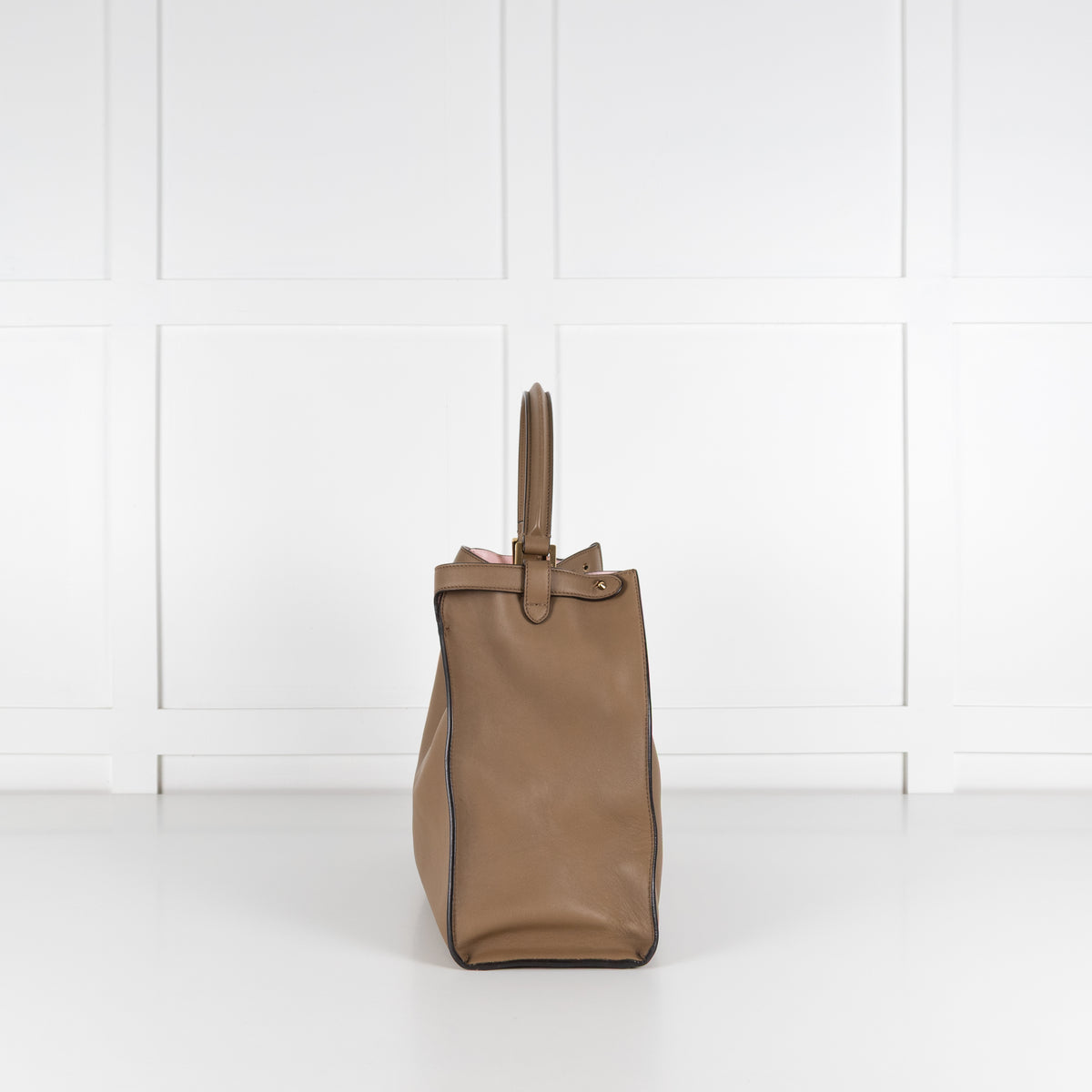 Fendi Peekaboo Light Brown X-Light Leather Handbag