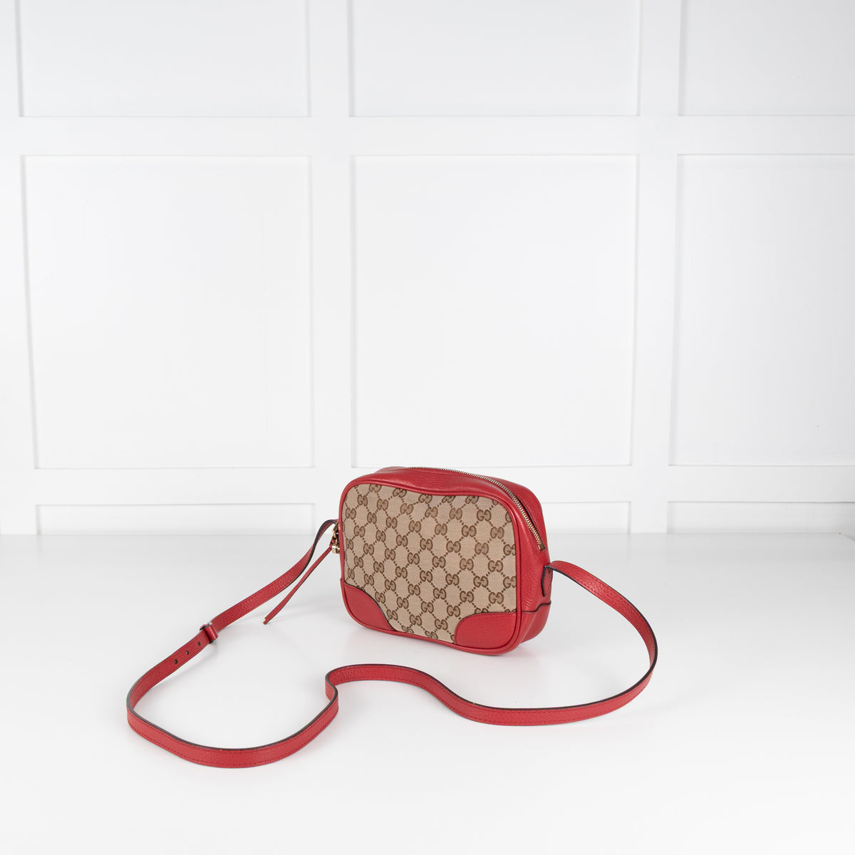 Gucci Canvas Bree Red Crossbody Bag