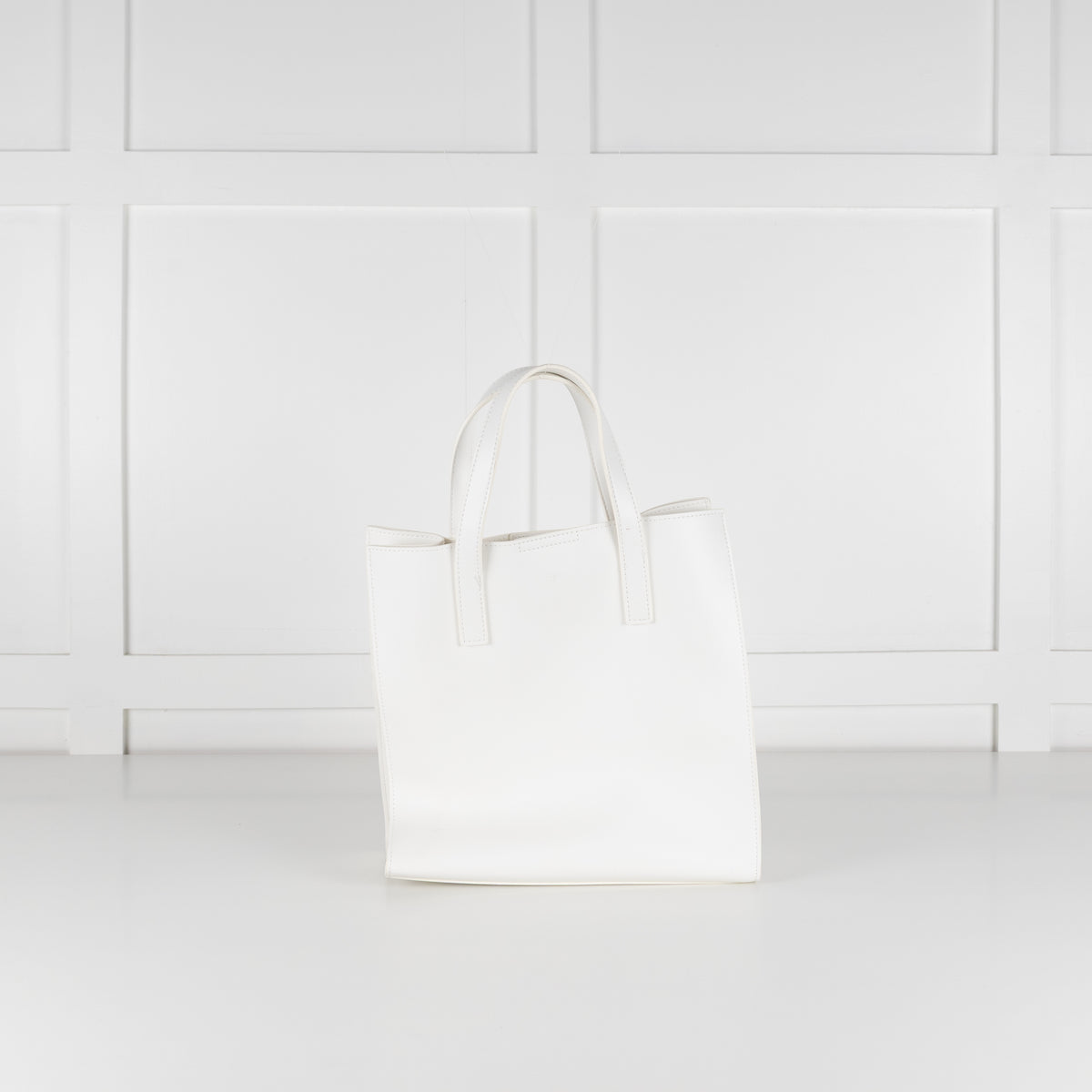 Harrods White Cut Out Tote Bag