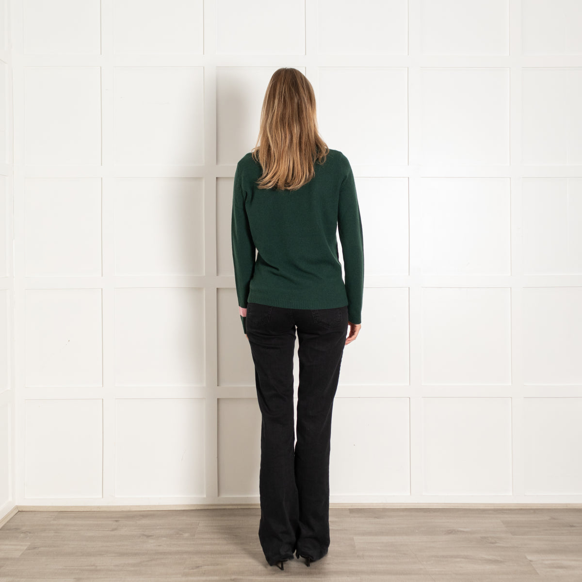 Bella Freud Bentley Green Lux Pony Club Cashmere Jumper