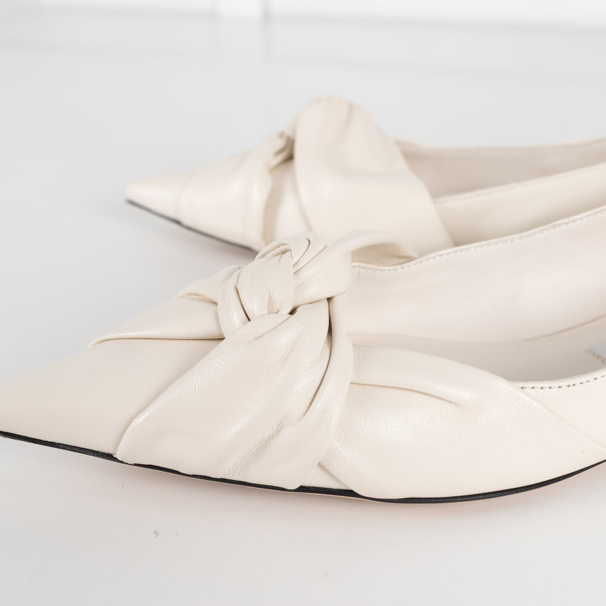 Jimmy Choo Hedera Off White Knot Detail  Shoes