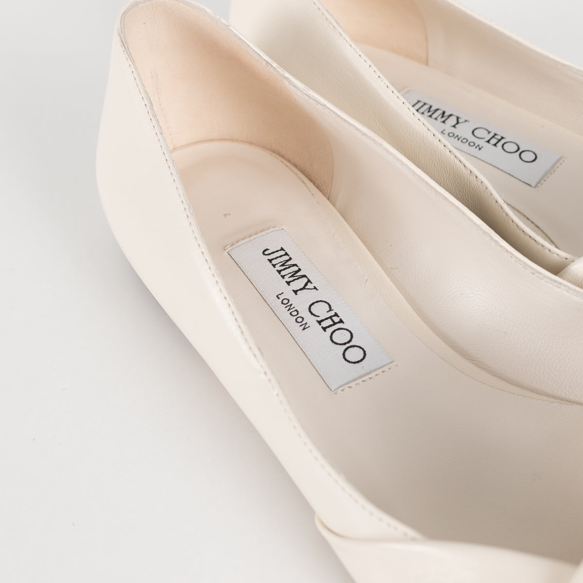 Jimmy Choo Hedera Off White Knot Detail  Shoes