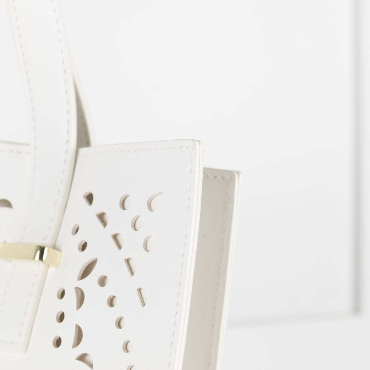 Harrods White Cut Out Tote Bag