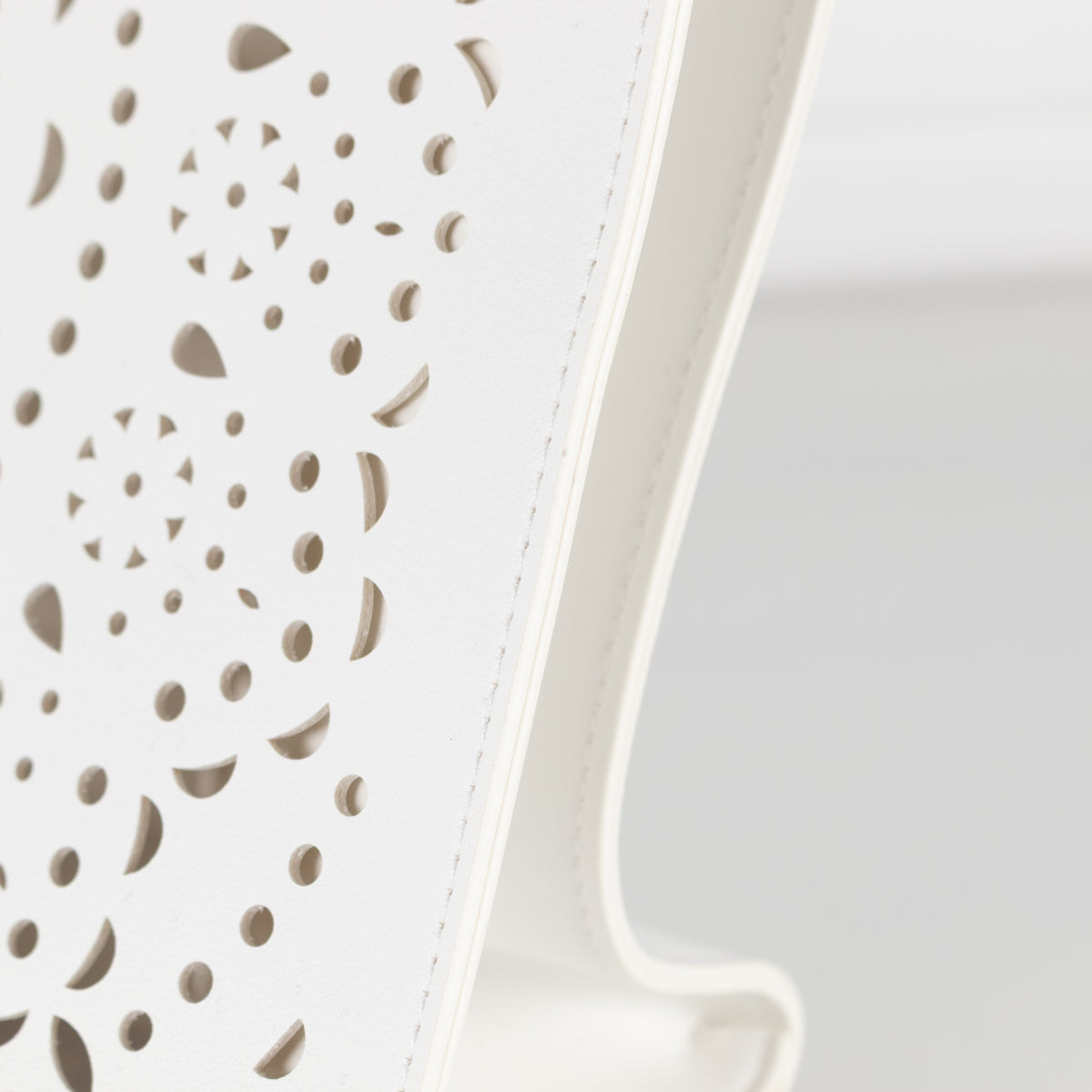 Harrods White Cut Out Tote Bag