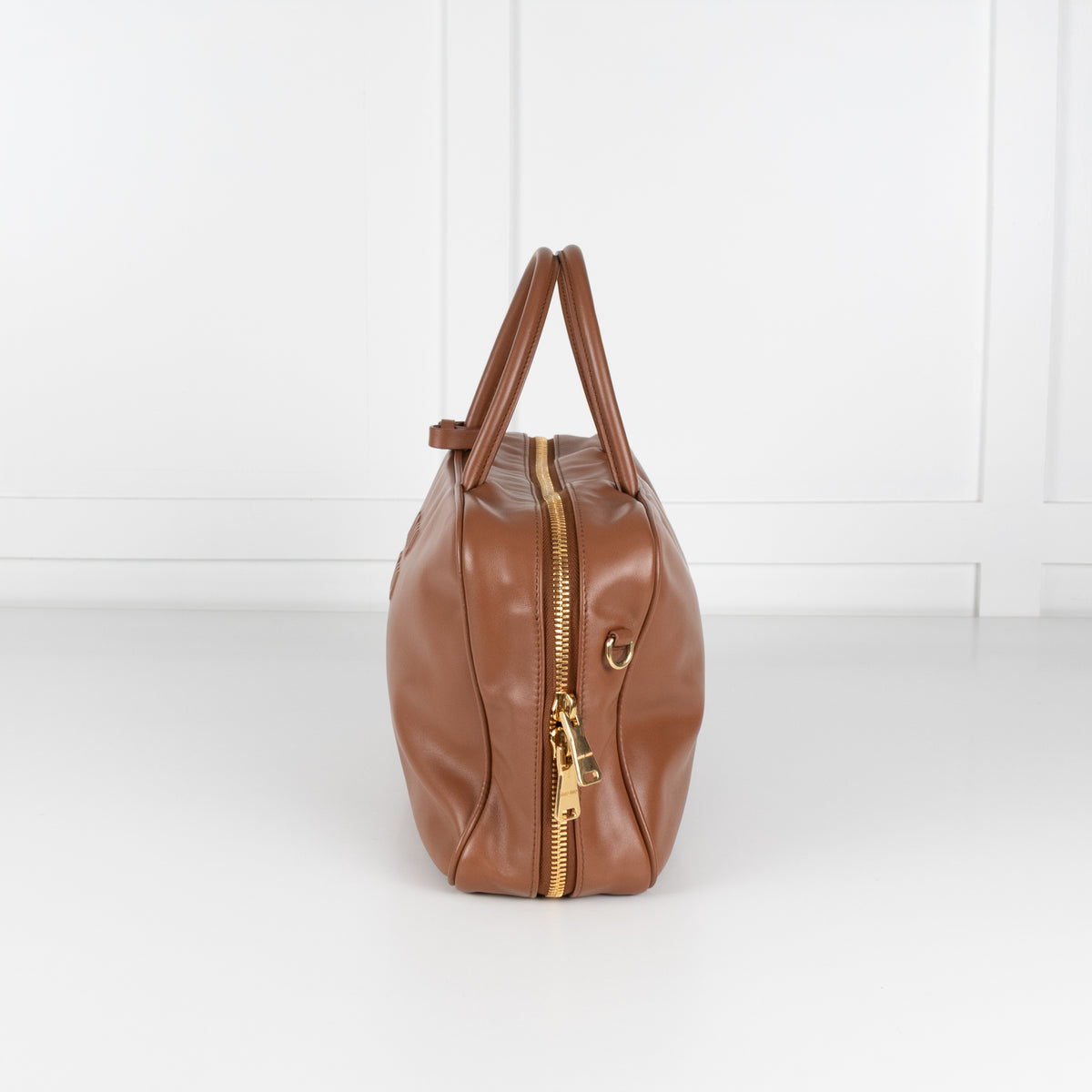 Miu Miu Large Leather Calf Softy Beau Top Handle Bag