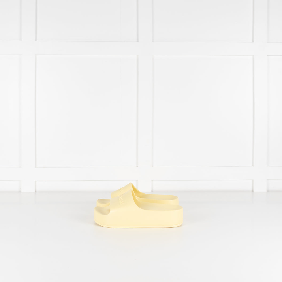 Balenciaga Yellow Platform Sliders