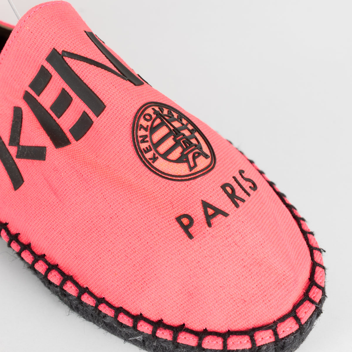 Kenzo Neon Pink Flat Espadrilles