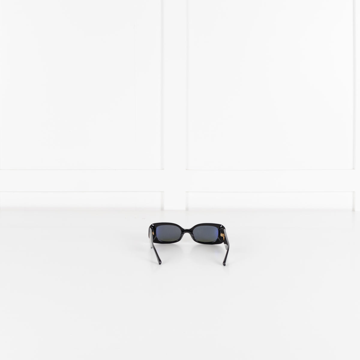 Linda Farrow Black Acetate Rectangle Shape