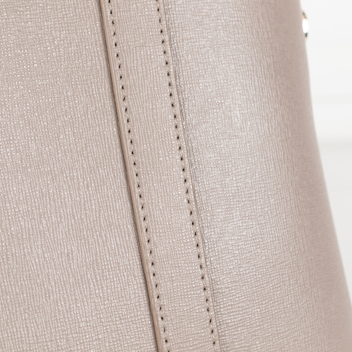 Furla Taupe Top Handle Bag With Detachable Strap