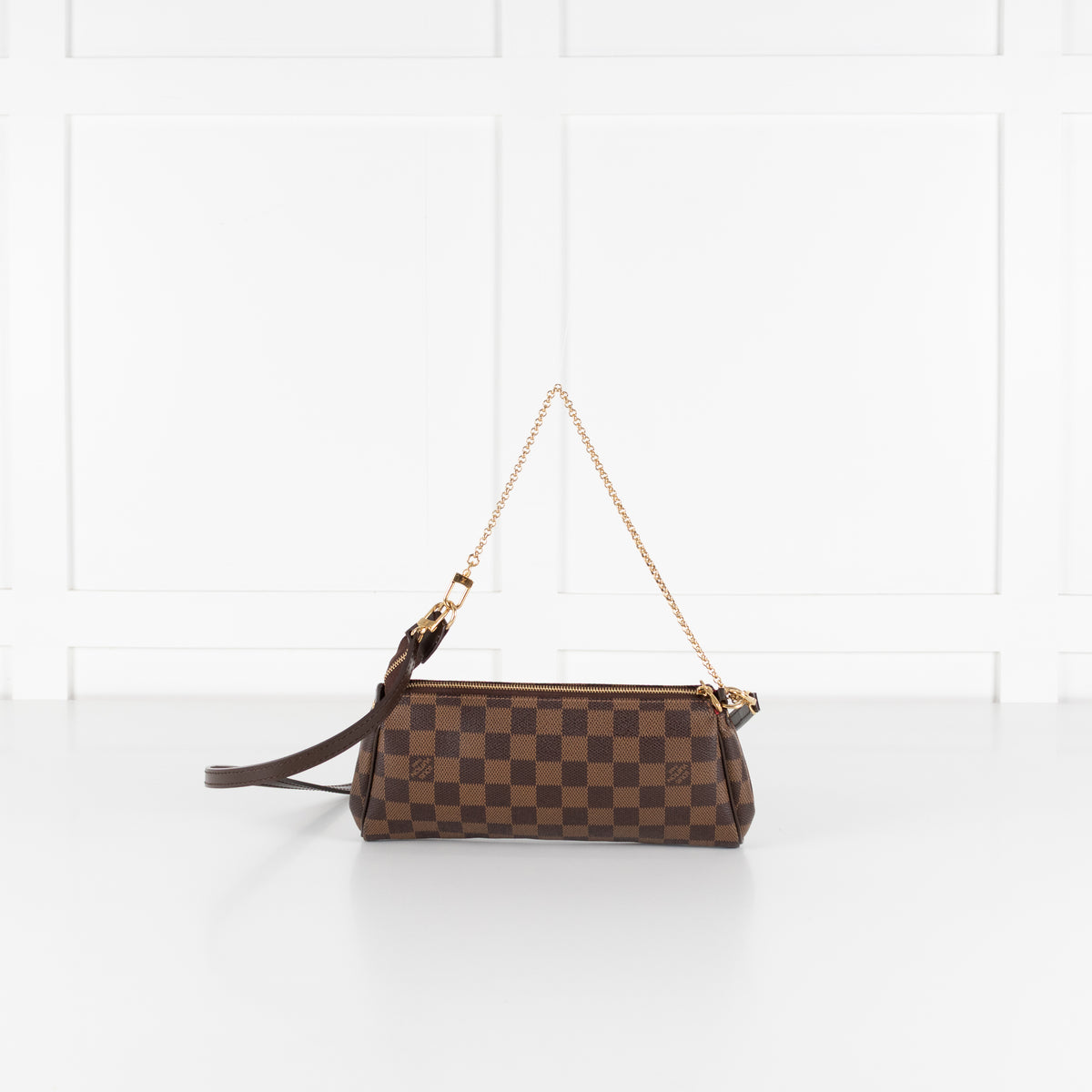 Louis Vuitton Brown Damier Ebene Eva Clutch Bag