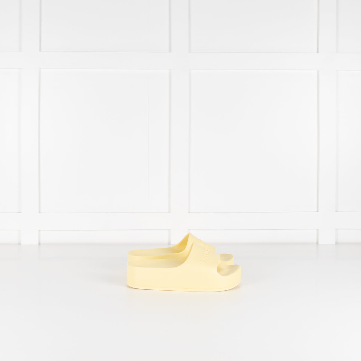 Balenciaga Yellow Platform Sliders