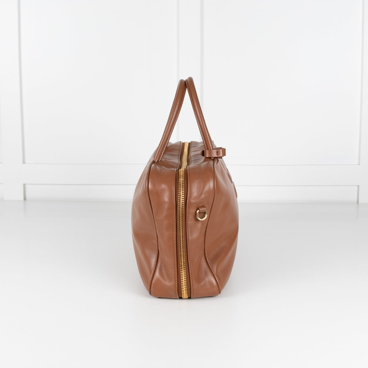 Miu Miu Large Leather Calf Softy Beau Top Handle Bag