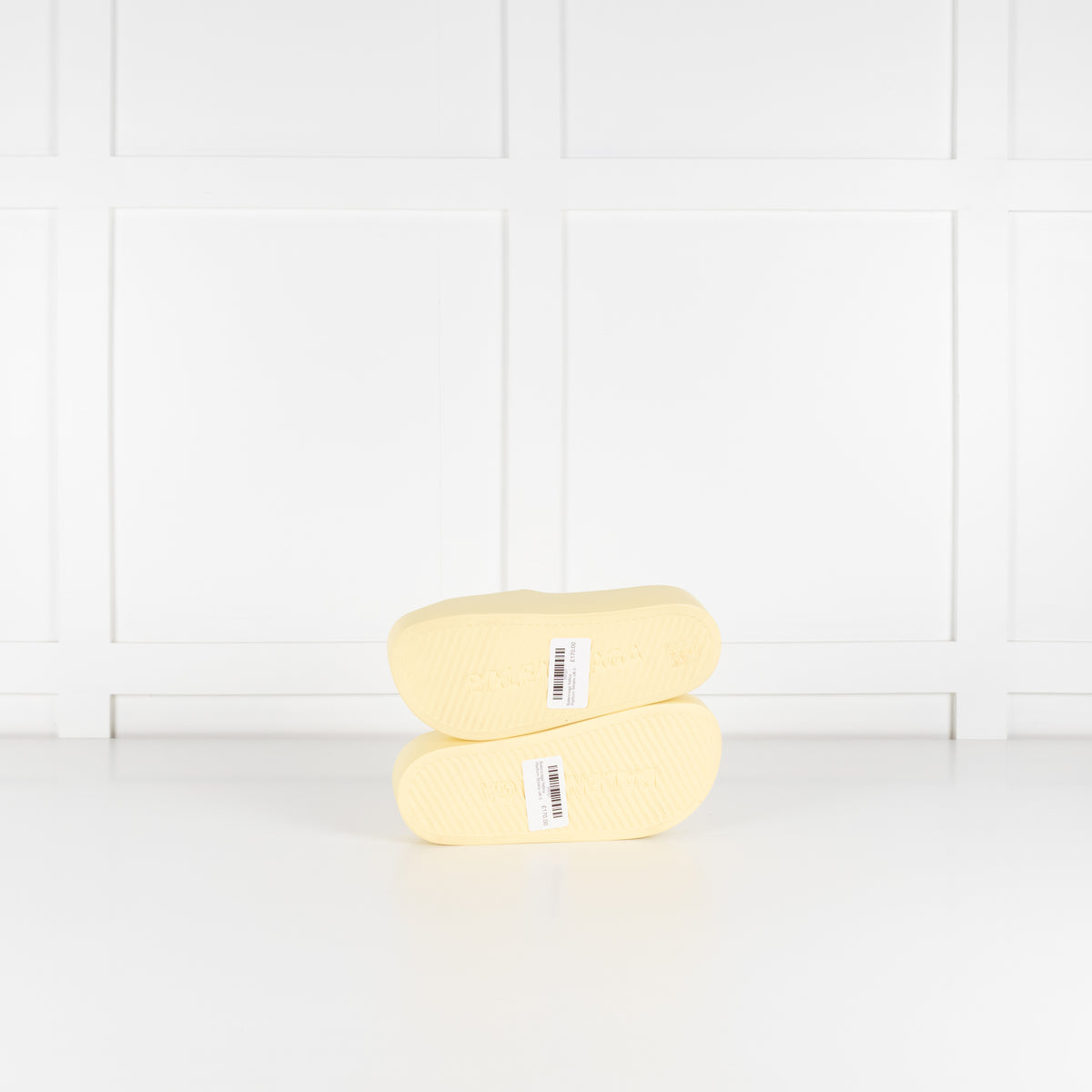 Balenciaga Yellow Platform Sliders
