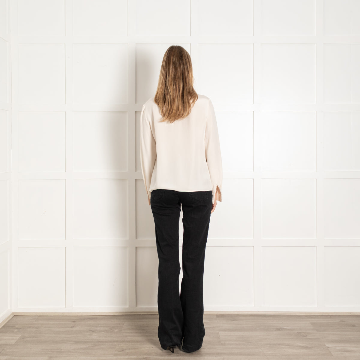 Cream Long Sleeve Blouse