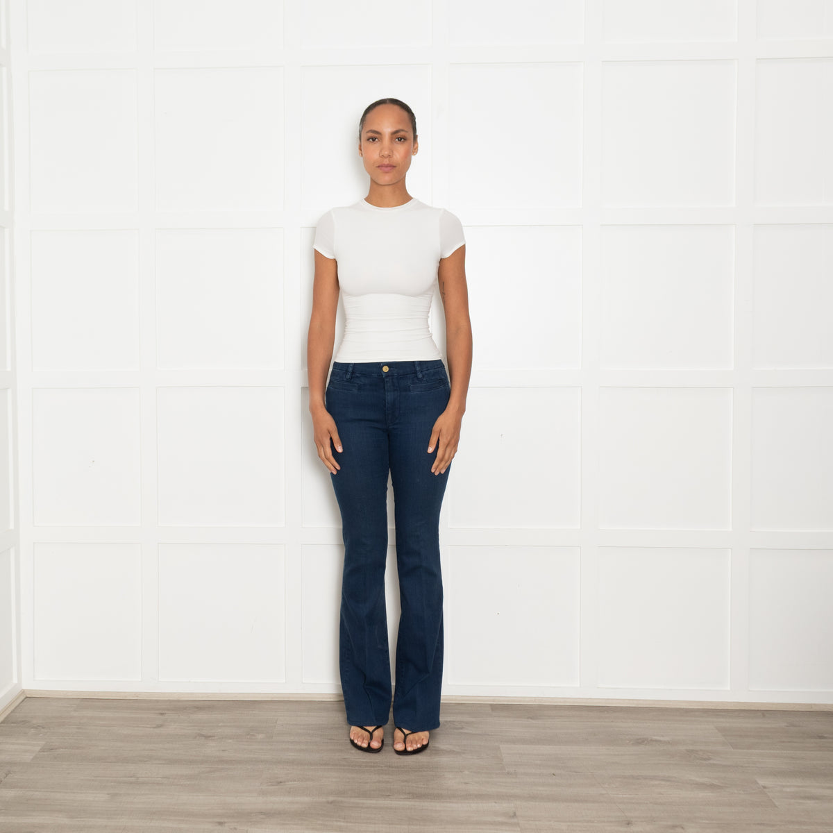 MIH Marrakesh Mid Rise, Kick Flare Blue Jeans