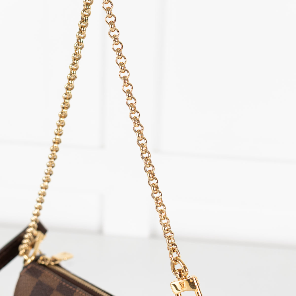 Louis Vuitton Brown Damier Ebene Eva Clutch Bag