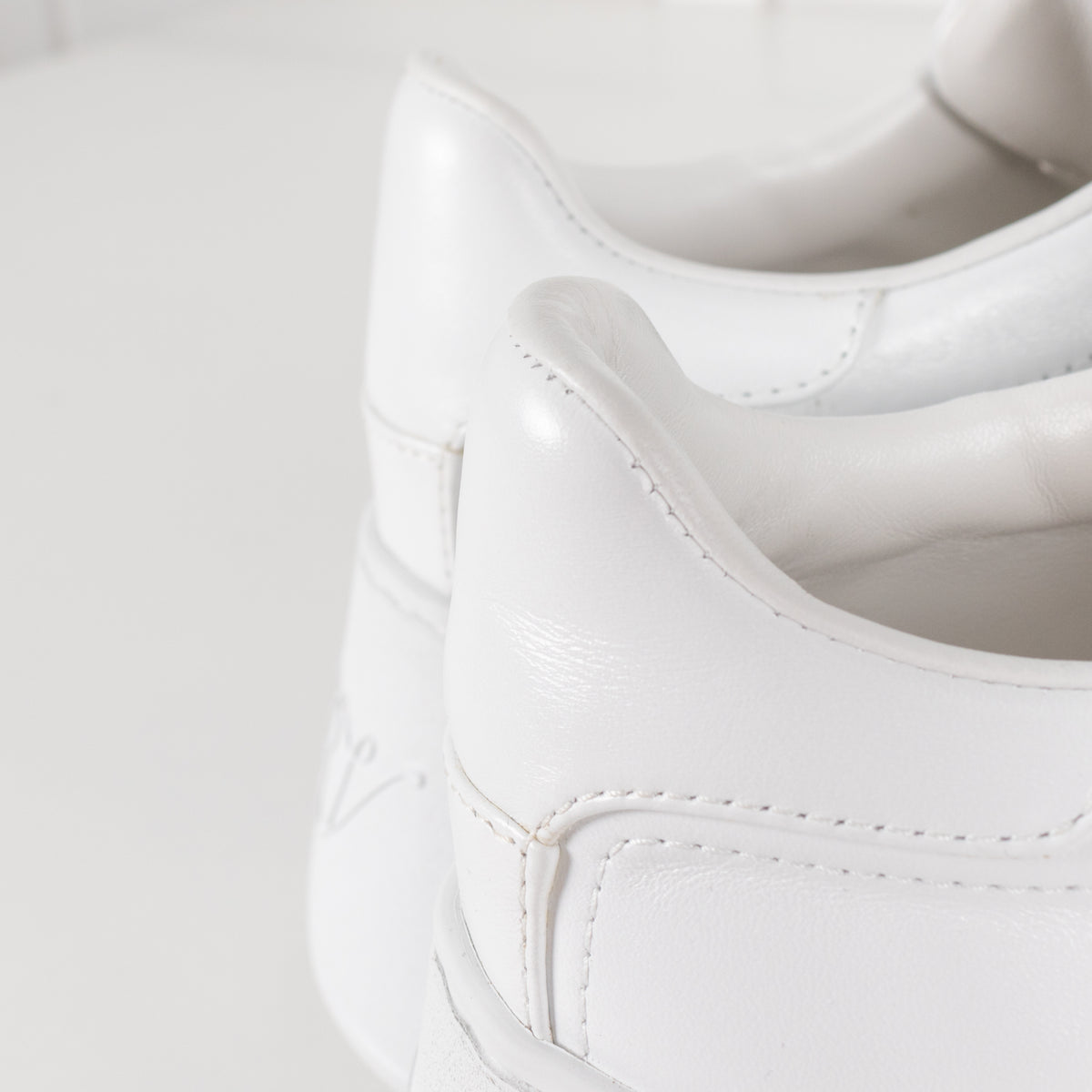 Roger Vivier White Viv Skate High Sneakers with Jewelled Buckle