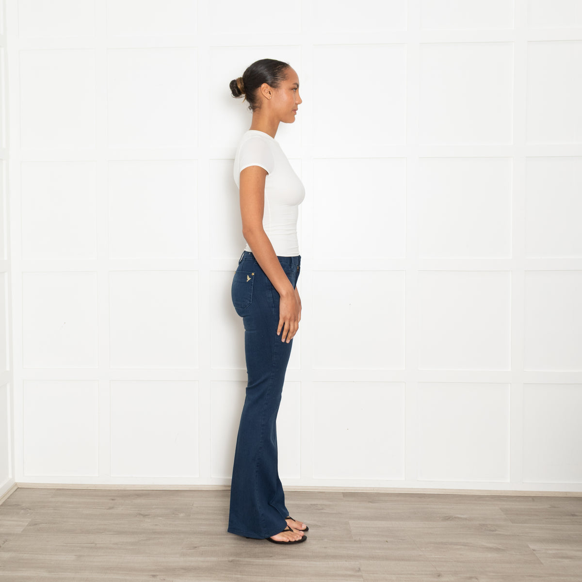 MIH Marrakesh Mid Rise, Kick Flare Blue Jeans