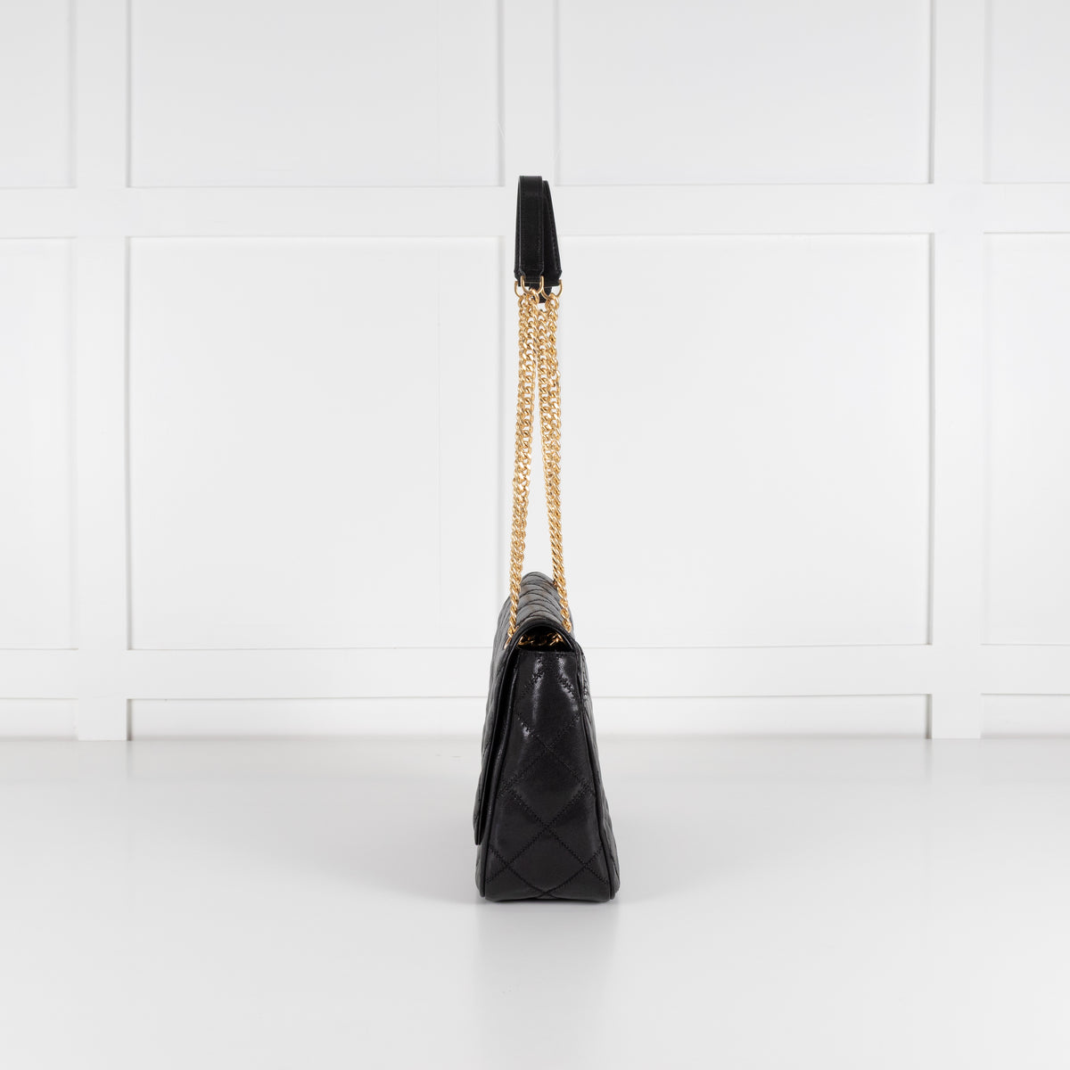 Tory Burch Black Quilted Leather Bag