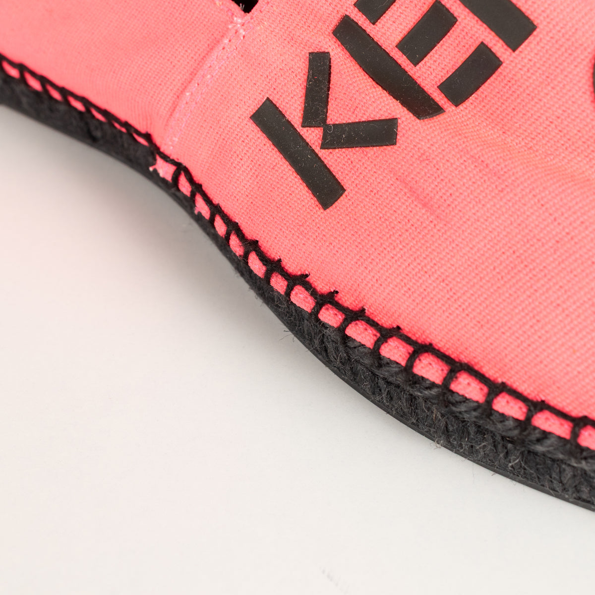Kenzo Neon Pink Flat Espadrilles